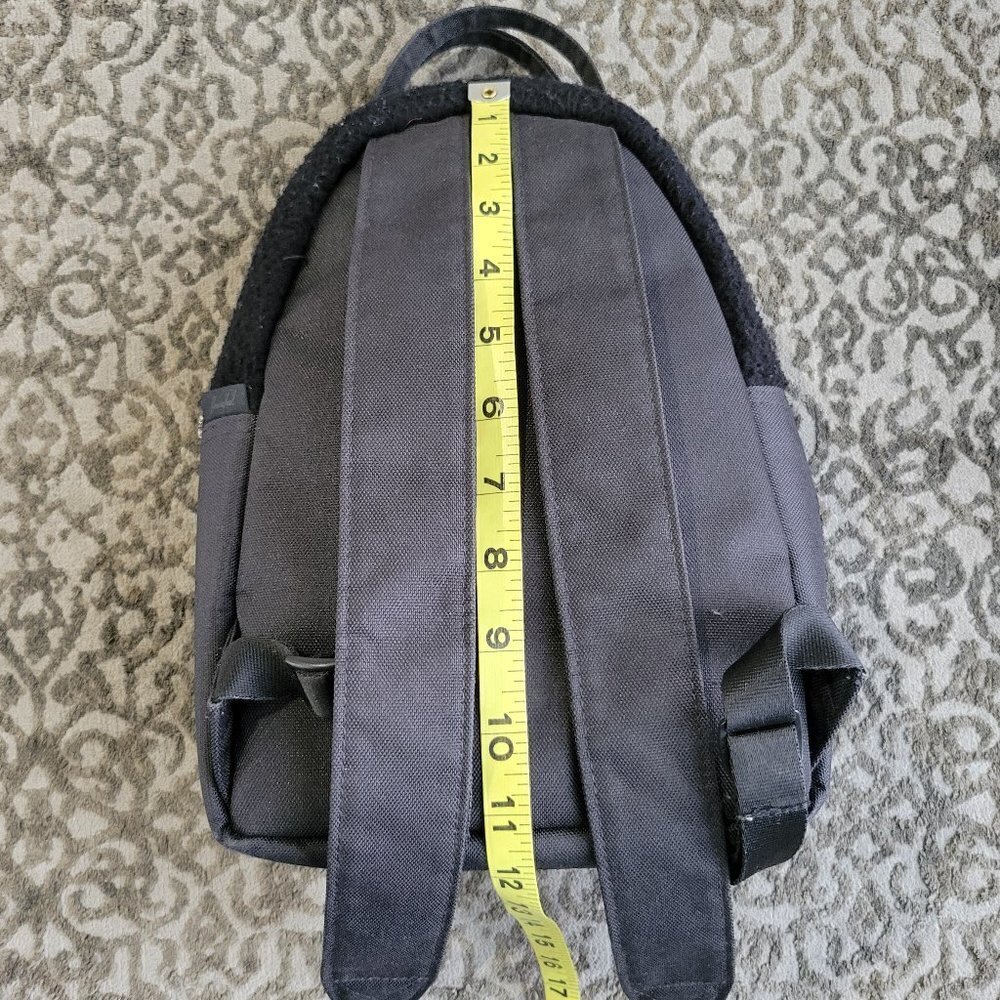 HERSCHEL Nova Mini Sherpa Black Fleece Backpack - Picture 5 of 8